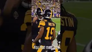 Russell Wilson 🤝 Calvin Austin III #steelers #nfl #shorts