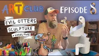 Sculpture for kids (Barbara Hepworth, Henry Moore) Art Club with Olaf Falafel Ep08