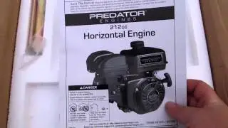 Predator 212cc 6.5hp Engine Unboxing