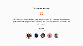 Customer Review with HTML CSS Slick Slider | HTML CSS Customer Review @raselcoder