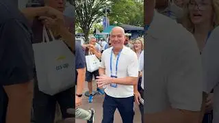 A Legend Among Us: Agassi Hits the US Open and Fans Go Wild 🙌