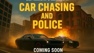 The car chasing in unreal engine software police and blast etc seens only competition part