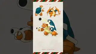 Color Swapping Kanto Pokemon Starters-Mega Evolution(Blastoise) #pokemon #pokemonscarletandviolet