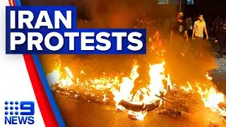 Fire breaks out in notorious jail in Iran amid ongoing protests | 9 News Australia