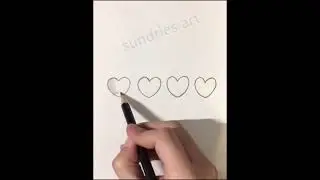 How to draw love hearts for Valentin's Day #shorts #heart #love #Valentin