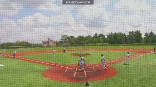 Pierson Rivera Double off the Top of the LF wall at De Smet Jesuit High School-Adidas Athletics