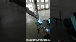 Welding robot operating training