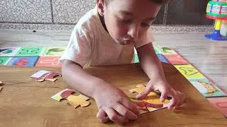 Fruits puzzle without learning/first time happily completed #sinha #cutebaby #puzzle #trending #yt