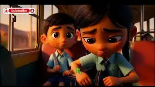 School Bus Water Bottle Story 💧 | Shivam Helps Nayra | Kids Moral Story@AtompopKids 