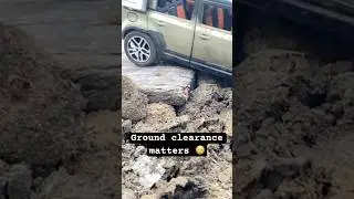 Ground clearance of Land Rover defender is amazing check video #youtubeshorts #landroverdefender