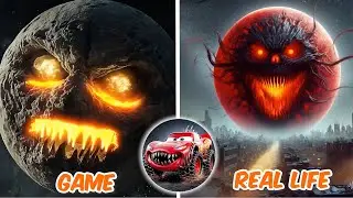 LUNAR MOON Monster VS Real Life | All Eater Monster | Tiles Hop EDM Rush Battle
