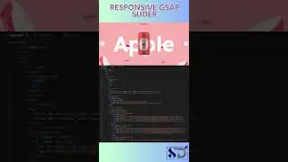 Responsive GSAP Slider Design | HTML  CSS $ JS| SDSQUAR Solutions 