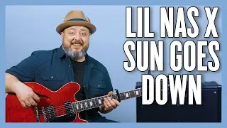 Lil Nas X Sun Goes Down Guitar Lesson + Tutorial