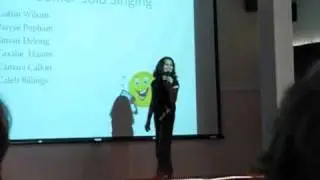 Paryse singing 'First to see the sun'