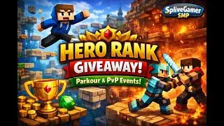 HERO RANK GIVEAWAY 😱 | Epic Parkour & PvP Event on Minecraft SMP! #shots