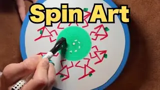 Spin Art 🌀 Satisfying Hand-Drawn Animation
