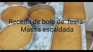 Receita de massa de bolo para festa,massa escaldada