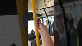 pressing the stop button on transit systems Scania K280UB VST @AheadMatthewawsome