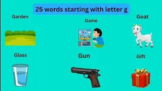 25 Words Starting with the Letter G | Vocabulary Learning for Kids
