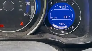 Сброс срока службы масла Honda Fit 2015 года. Техническое обслуживание.