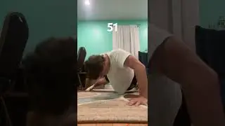 #calesthenics Attempting world record for most one arm push-ups in 1 min (54)