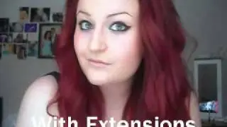 Dying FoxyLocks Hair Extensions Red