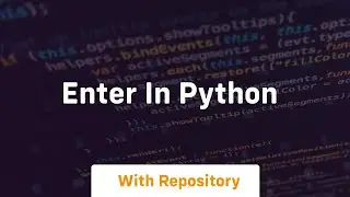 enter in python
