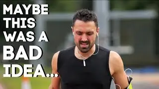 Running a marathon without training.