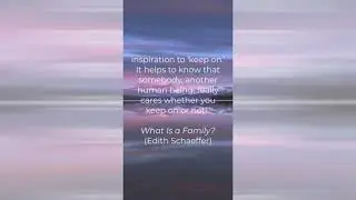 to know that somebody really cares (