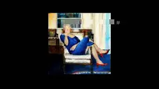 Clinton With The Blue Dress On