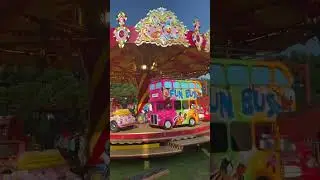 Wheels On The Bus 🚌 Frimley Lodge Park Camberly Funfair #shorts #viralshorts #ytshorts #themepark