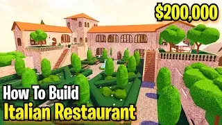 Restaurant Tycoon 3 ll 5 STAR Italian Restaurant Design Idea (Tutorial) ll Roblox