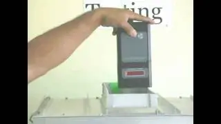 Demonstrating an RxAir HEPA filter efficiency test