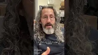 What is the Yiddish language? It looks Hebrew and sounds German