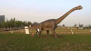 Enorme dinossauro brachiosaurus animatronic para decora&ccedil;&atilde;o parque