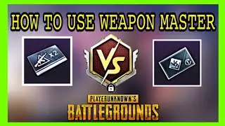 HOW TO USE WEAPON MASTER CARD IN PUBG|WEAPON MASTER CARD|PUBGMOBILE