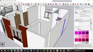 How to Adding door in SketchUp part 2