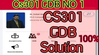 CS301 GDB NO 1 Solution 2022 |CS301new GDB 1 Pdf Format Available for free | 100% correct