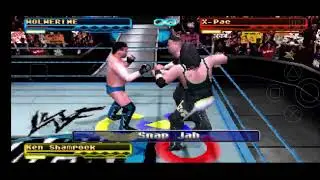 WWF Smackdown! (PS1) Pre-Season  Mode walkthrough part 11 Vs X-Pac vs Ken Shamrock 
