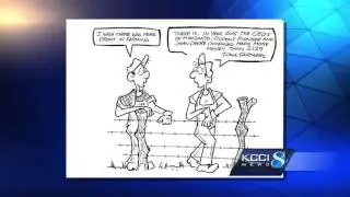 Long-time Iowa farm cartoonist fired after creating this cartoon