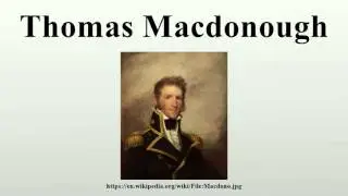 Thomas Macdonough