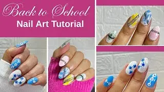 Back to School Nail Art Tutorial | Easy DIY Nail Designs 2025 | Cute Floral & Colorful Nails #nails 