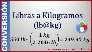 Convertir de Libras a Kilogramos (lb a kg)