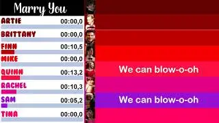 Glee - Marry You | Line Distribution + Lyrics