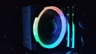 Демонстрация работы подсветки вентилятора Cougar VORTEX ARGB VK120