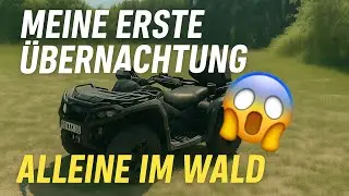 Meine erste Übernachtung ALLEINE im Wald 😱😱😱