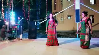 Mali baha mone dance at North odisha University hostel function 2019 , casting by Parbati & jhumki