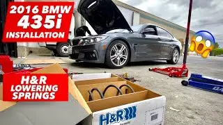 2016 BMW 435i H&R LOWERING SPRINGS INSTALLATION