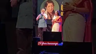 Ek ghar banaunga - Aflatun Shivranjani karaoke club presents 'Legendory Lata'