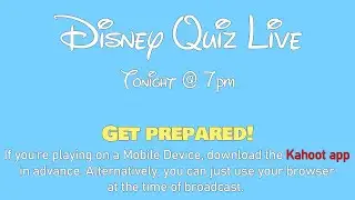 Disney Lockdown Trivia - LIVE - (See Description for IMPROVED VERSION) (1st April 2020)